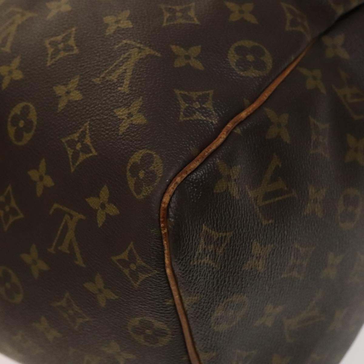 Louis Vuitton Keepall Bag Monogram Canvas Brown Canvas Travel Bag Bag (Pre-Owned)