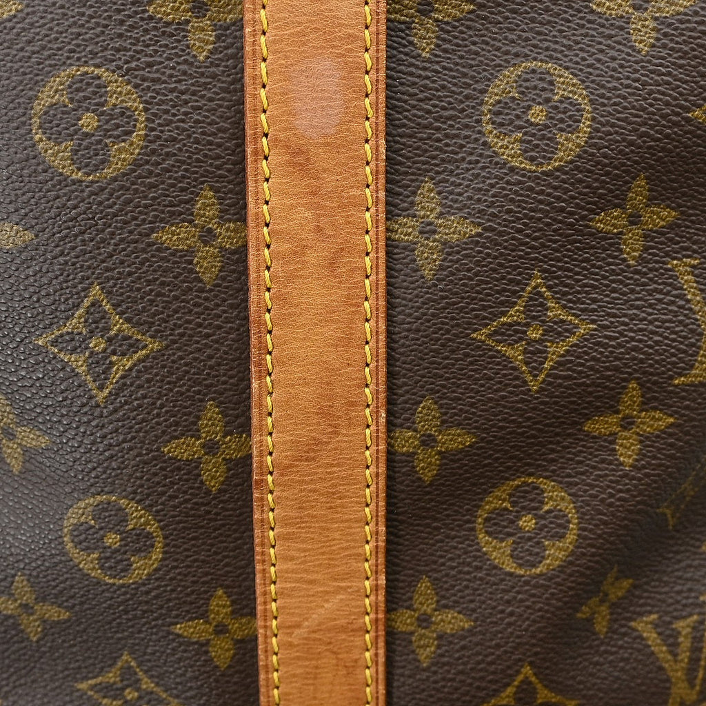 Louis Vuitton Keepall Bandouliere Bag Monogram Canvas Brown Canvas Travel Bag Bag (Pre-Owned)