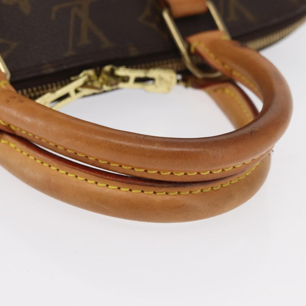 Louis Vuitton Alma Handbag Monogram Canvas Brown Canvas Handbag (Pre-Owned)
