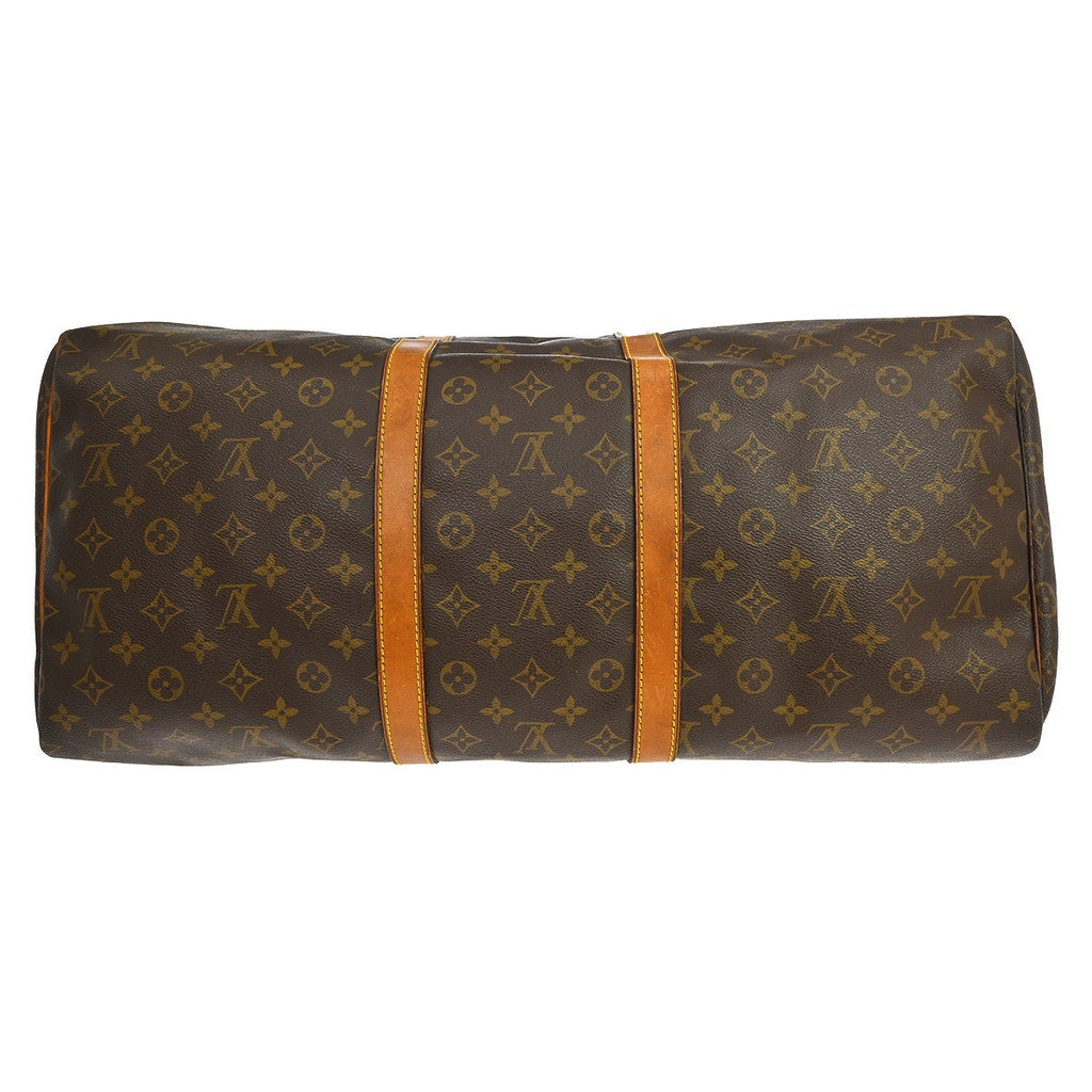 Louis Vuitton Keepall Bag Monogram Canvas Brown Canvas Travel Bag Bag (Pre-Owned)