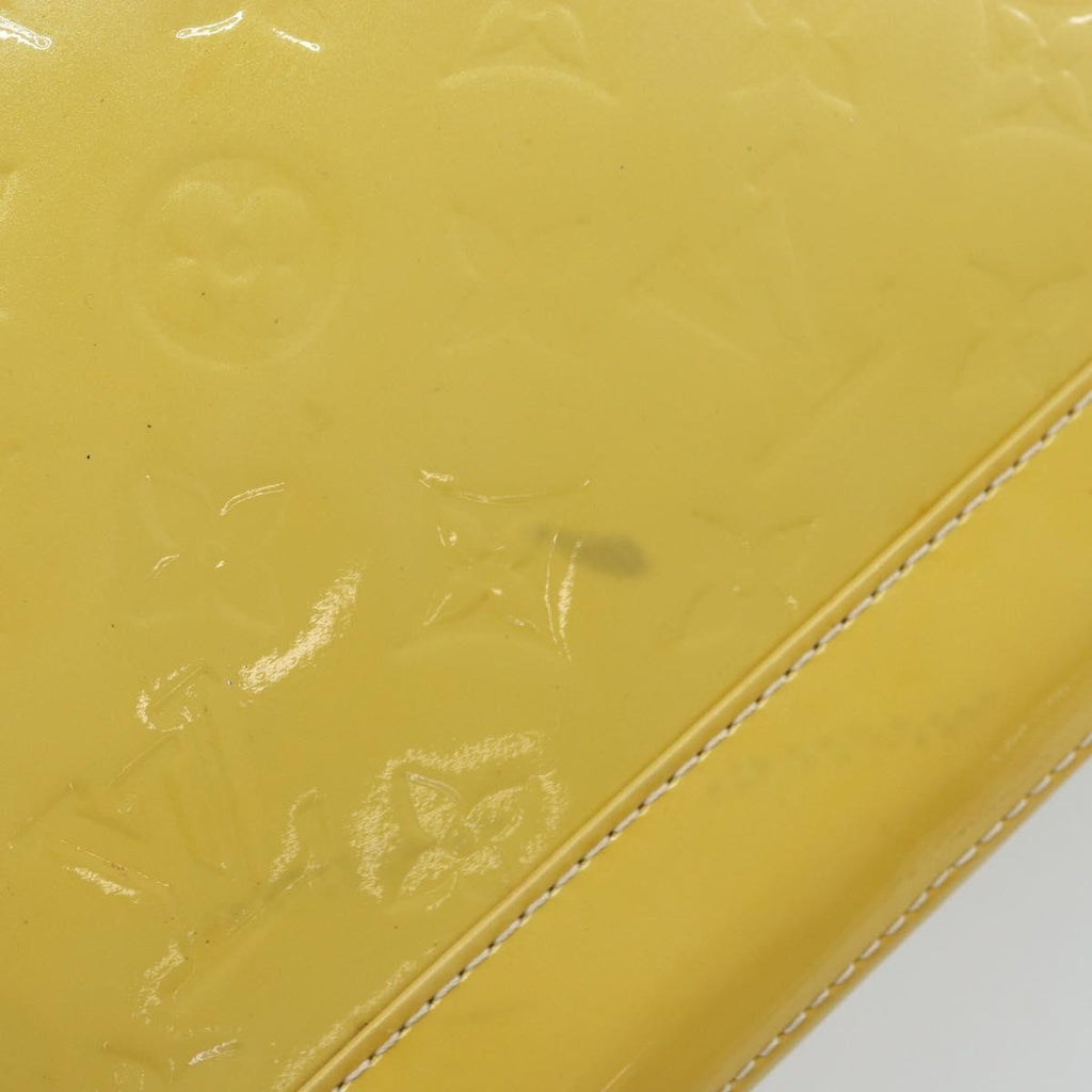 Louis Vuitton Alma Handbag Monogram Vernis Yellow Patent_Leather Handbag (Pre-Owned)