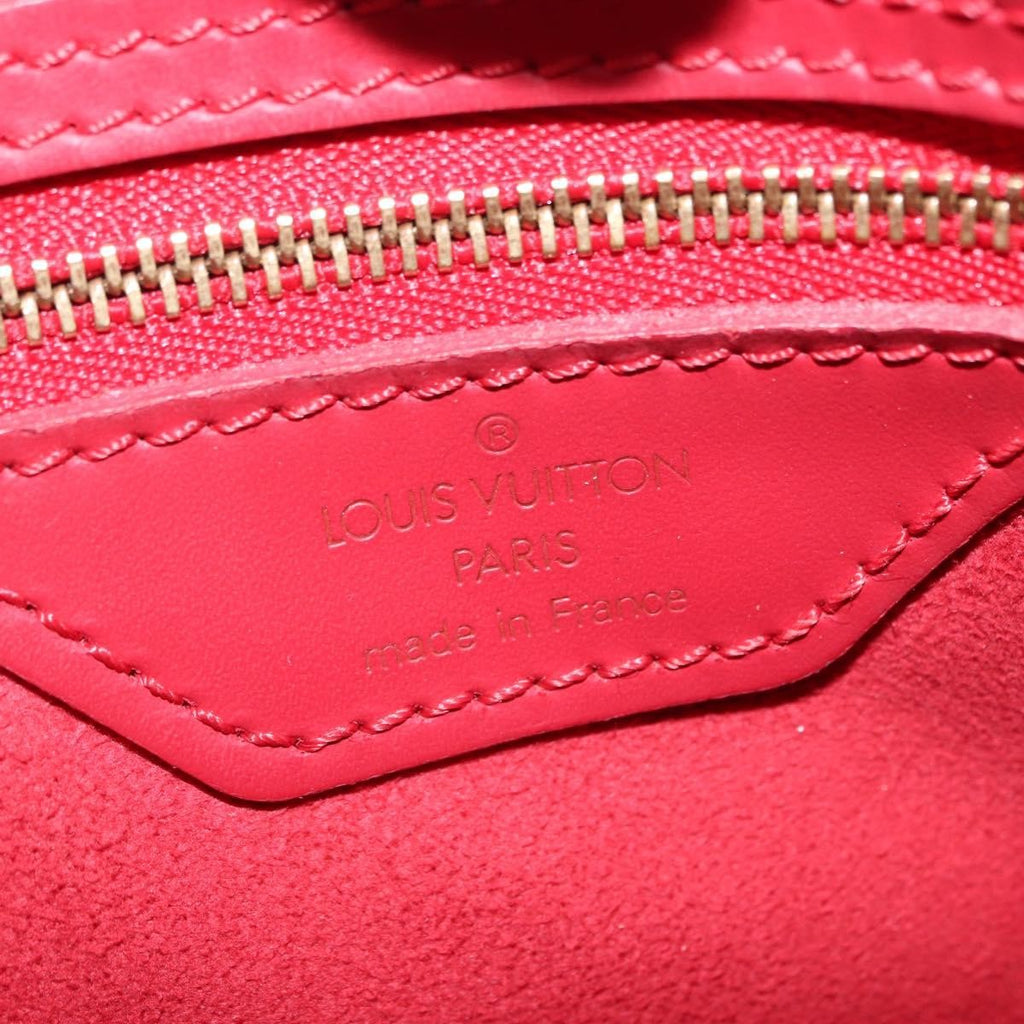 Louis Vuitton Bucket Bag Epi Leather Red Leather Shoulder Bag Bag (Pre-Owned)