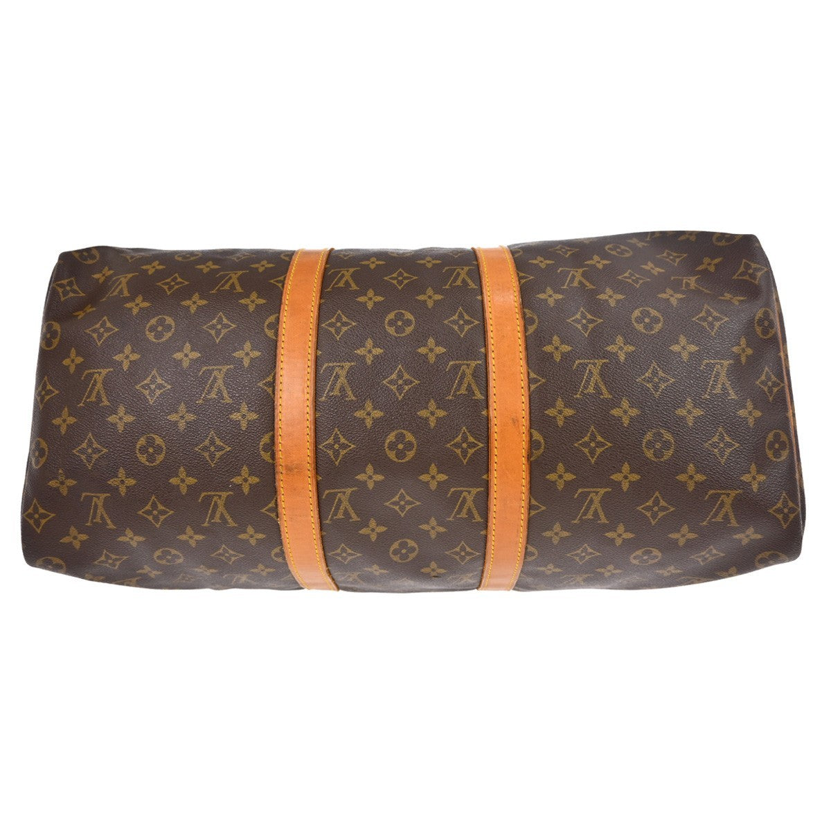 Louis Vuitton Keepall Bag Monogram Canvas Brown Canvas Travel Bag Bag (Pre-Owned)