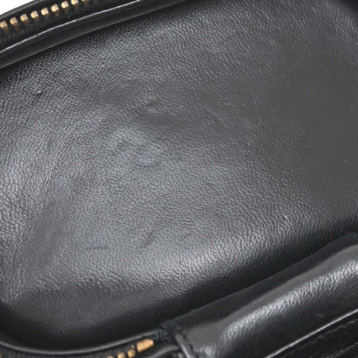 Chanel Vintage Box Zip Tassel Bag Quilted Lambskin Black Leather Shoulder Bag Bag (Pre-Owned)
