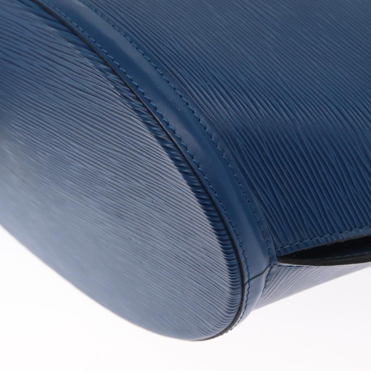 Louis Vuitton Saint Jacques Handbag Epi Leather Blue Leather Shoulder Bag Bag (Pre-Owned)
