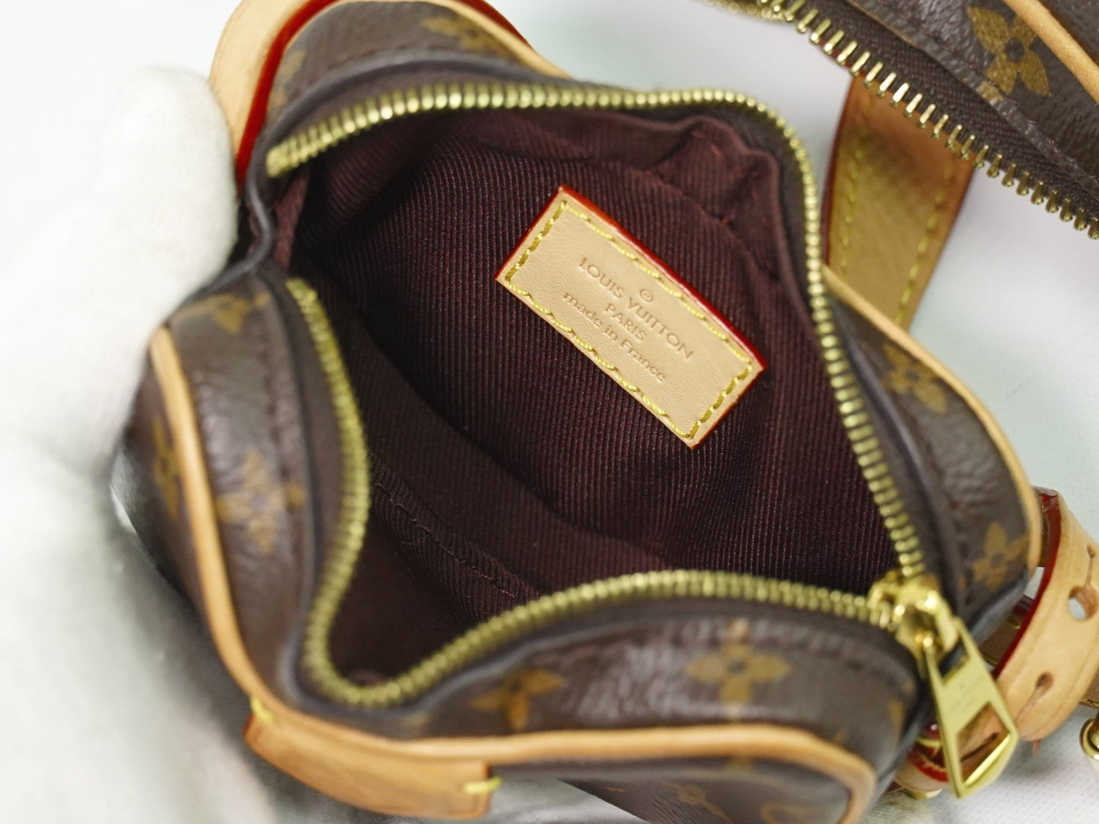 Louis Vuitton Croissant Handbag Monogram Canvas Brown Canvas Shoulder Bag Bag (Pre-Owned)