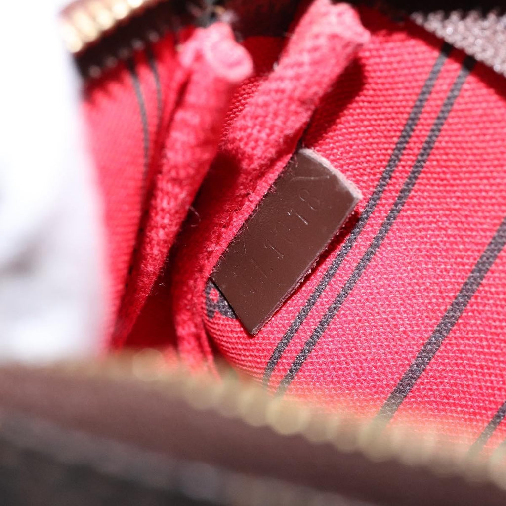 Louis Vuitton Pochette Accessoires Limited Edition Damier Brown Canvas Clutche & Pouche Bag (Pre-Owned)