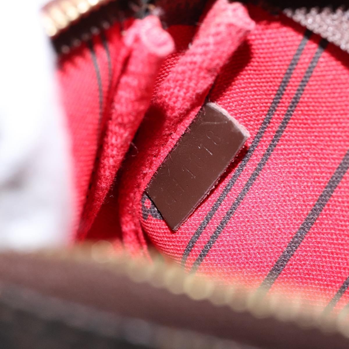 Louis Vuitton Pochette Accessoires Limited Edition Damier Brown Canvas Clutche & Pouche Bag (Pre-Owned)