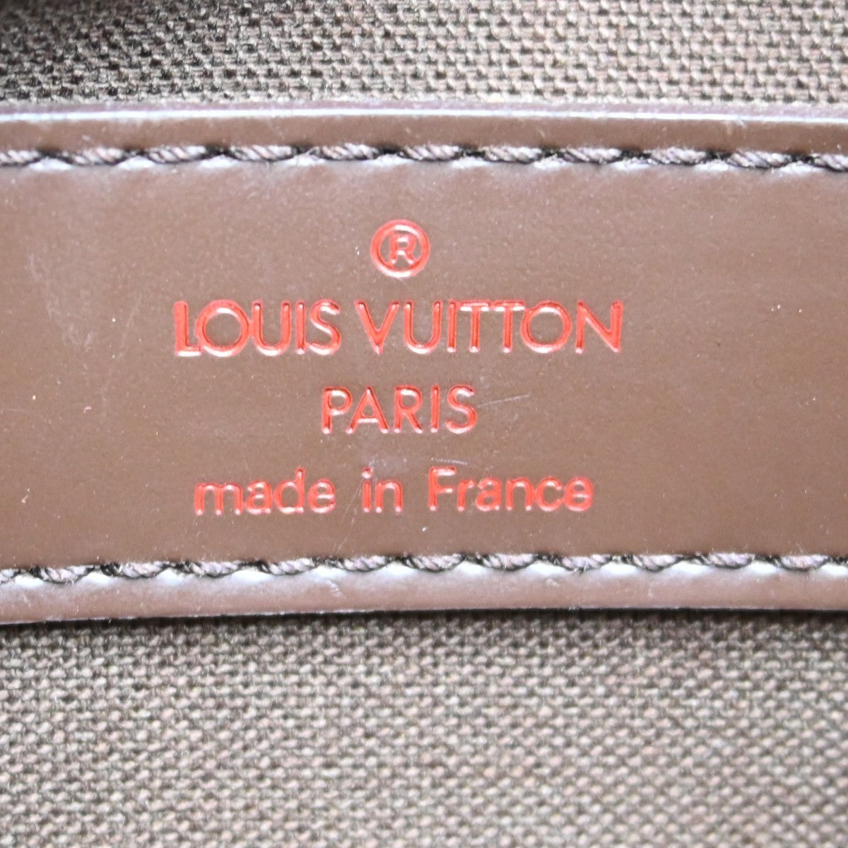 Louis Vuitton Naviglio Handbag Damier Brown Canvas Shoulder Bag Bag (Pre-Owned)