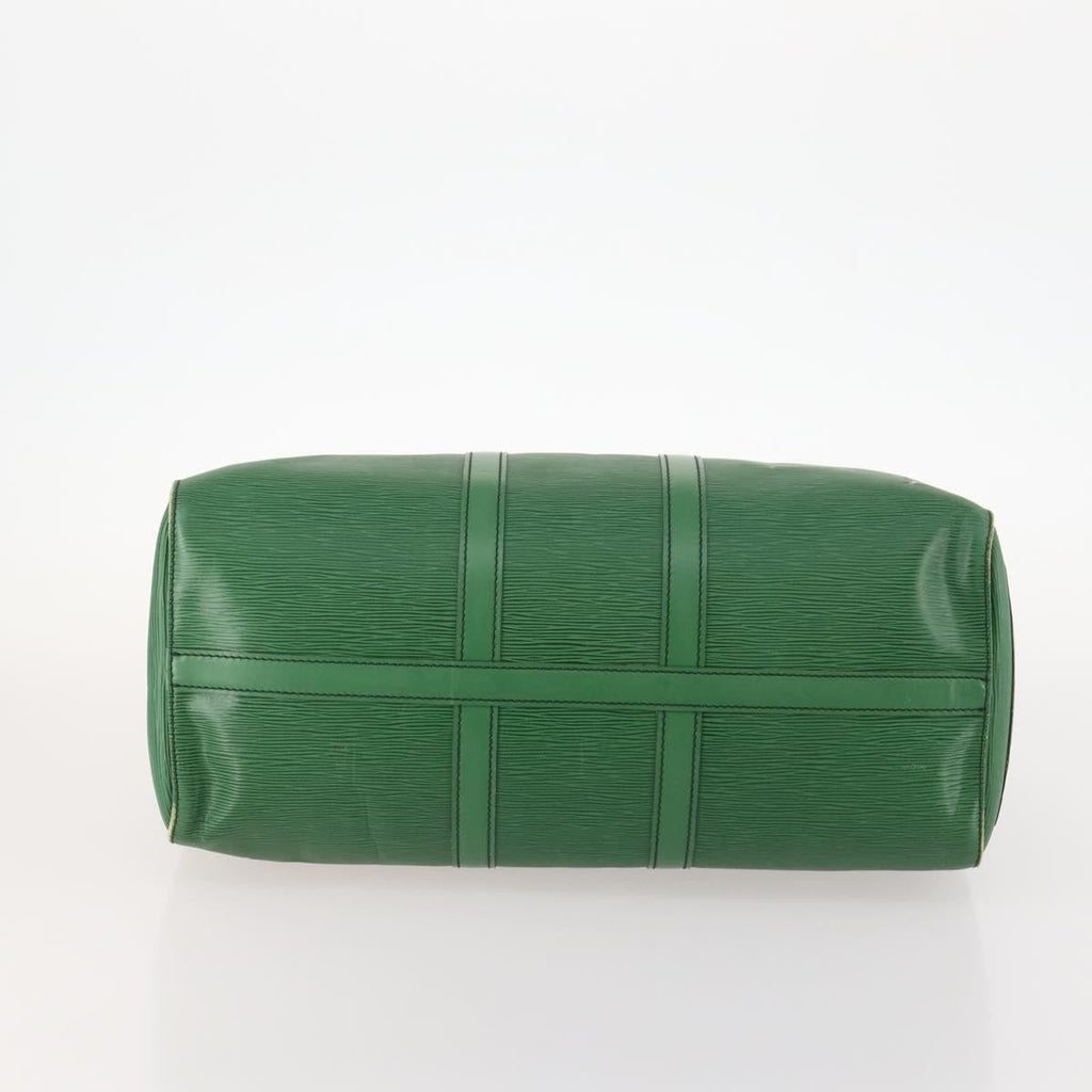 Louis Vuitton Keepall Bag Epi Leather Green Leather Travel Bag Bag (Pre-Owned)