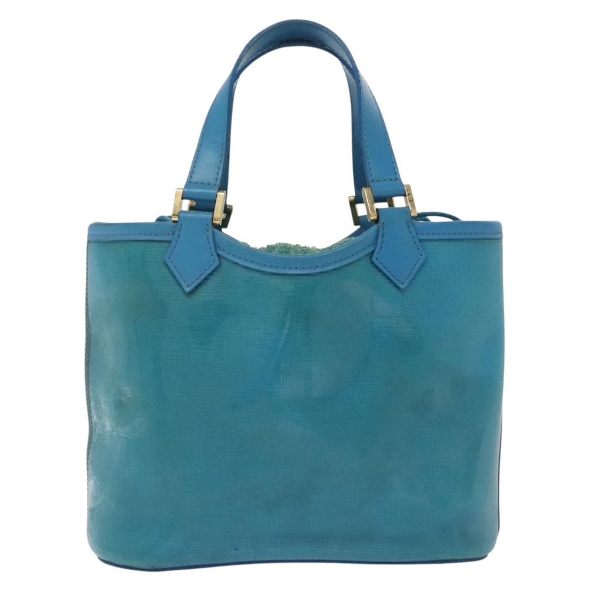 Louis Vuitton Plage Lagoon Bay Handbag Vinyl Epi Leather Blue Leather Bag (Pre-Owned)