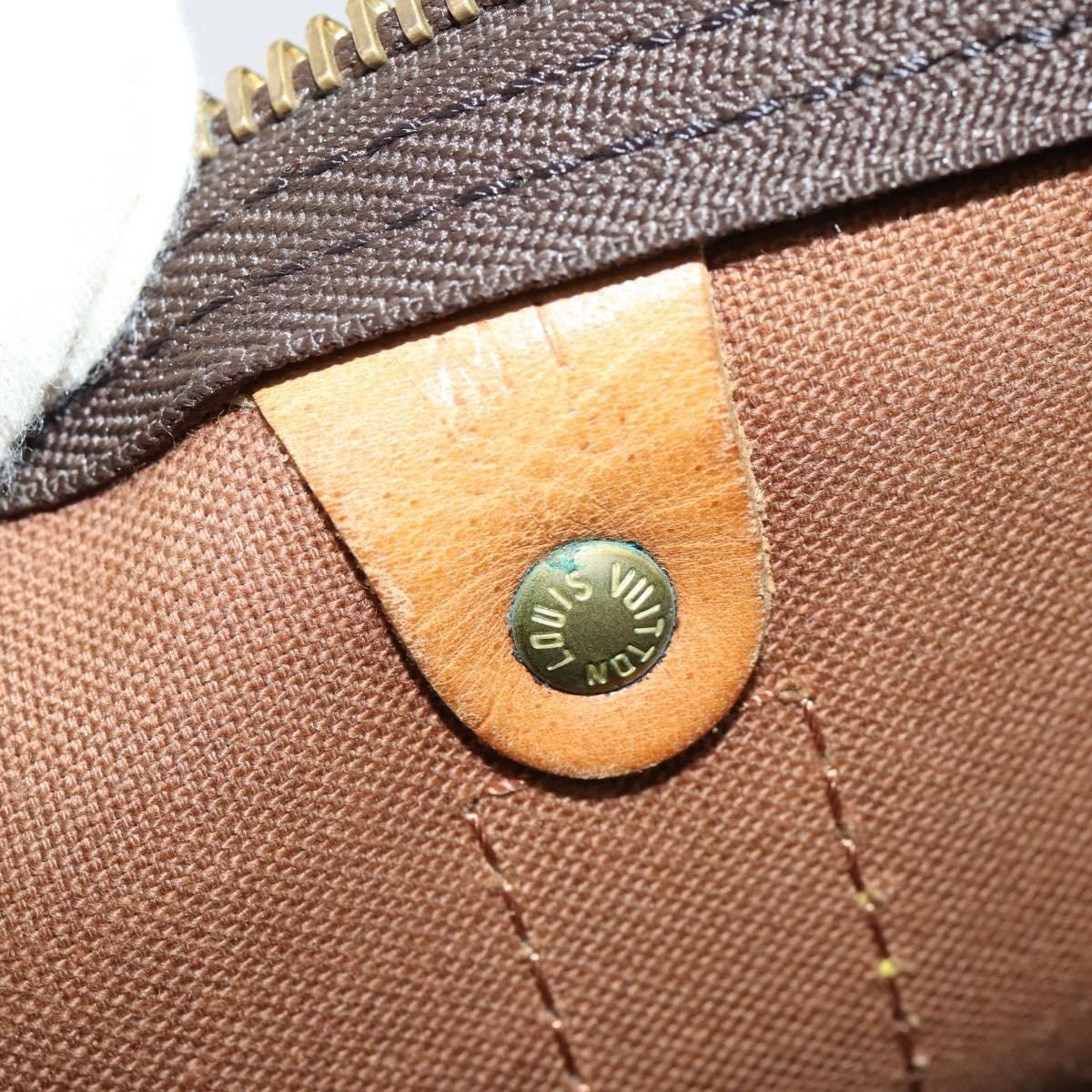 Louis Vuitton Keepall Bag Monogram Canvas Brown Canvas Travel Bag Bag (Pre-Owned)