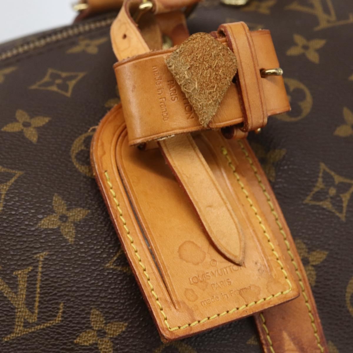 Louis Vuitton Keepall Bag Monogram Canvas Brown Canvas Travel Bag Bag (Pre-Owned)