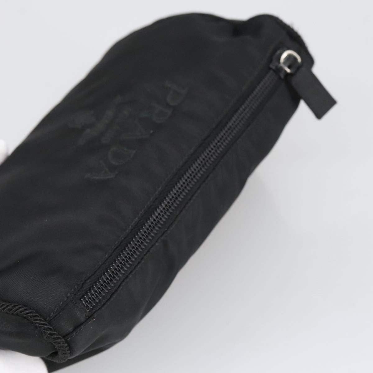 Prada Toiletry Pouch Tessuto Black Nylon Clutche & Pouche Bag (Pre-Owned)