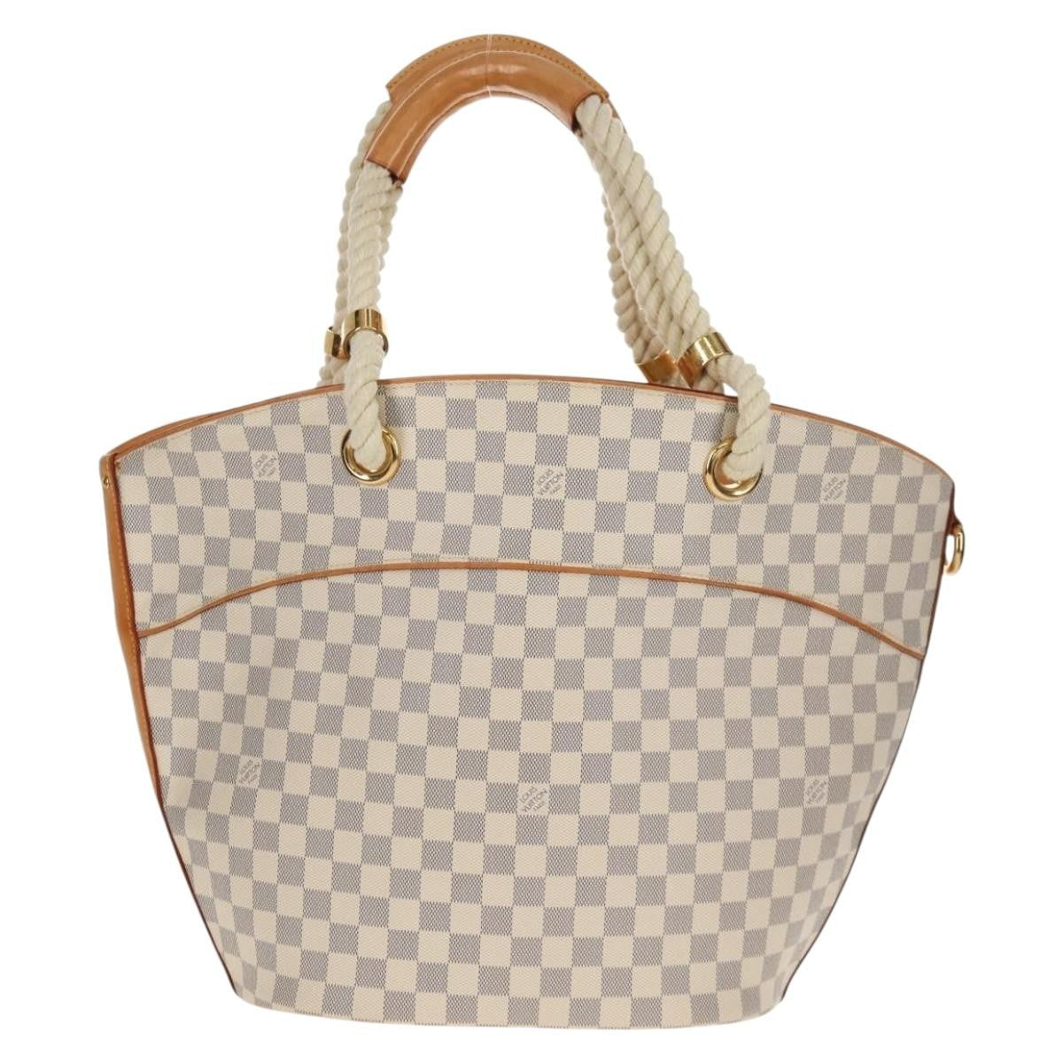 Louis Vuitton Pampelonne Handbag Damier White Canvas Tote Bag Bag (Pre-Owned)