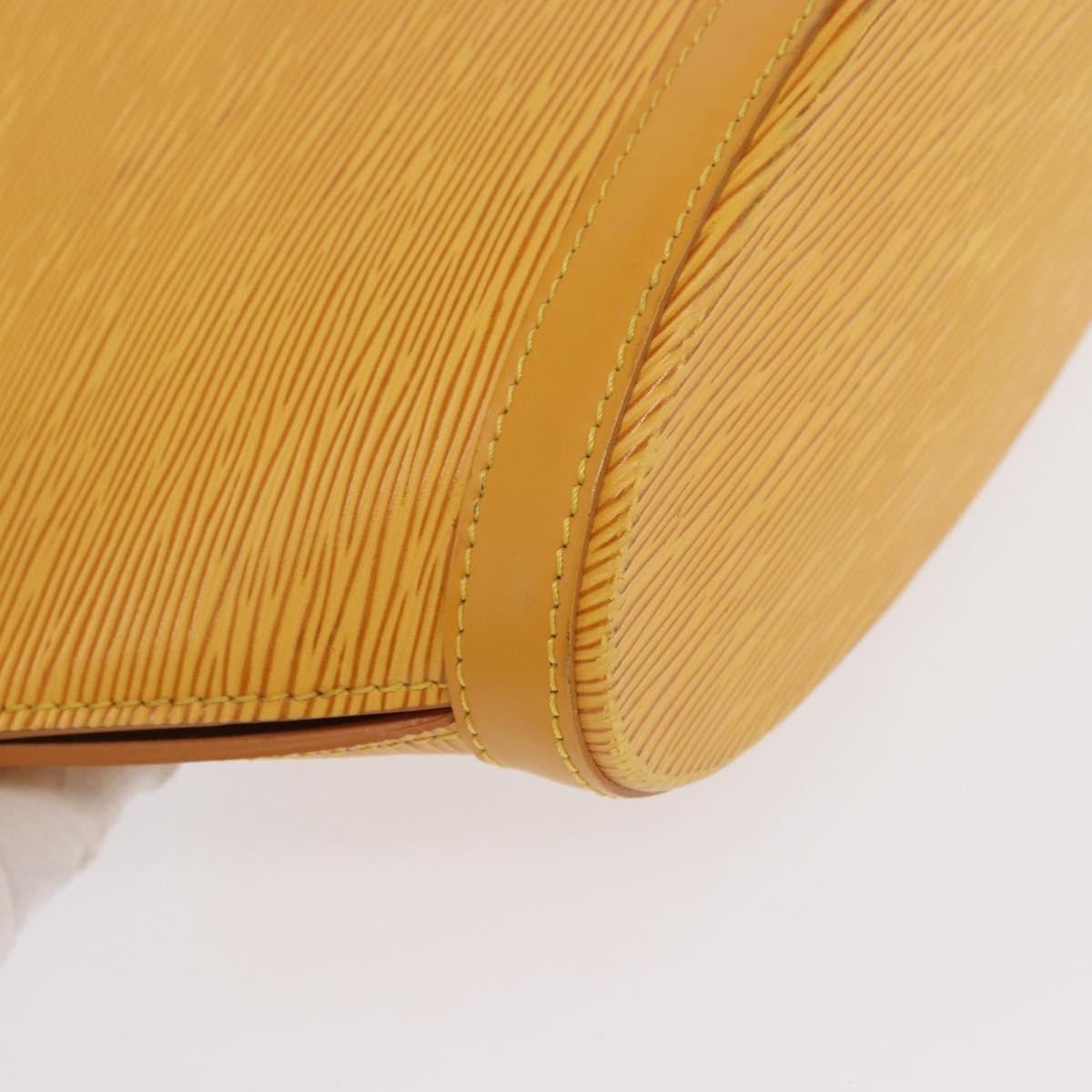 Louis Vuitton Saint Jacques Handbag Epi Leather Yellow Leather Handbag (Pre-Owned)