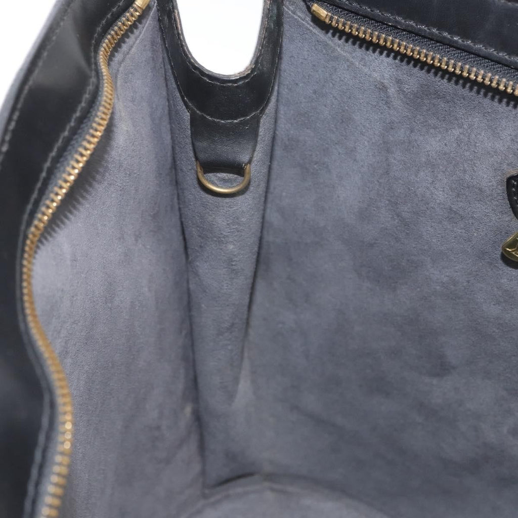 Louis Vuitton Saint Jacques Handbag Epi Leather Black Leather Shoulder Bag Bag (Pre-Owned)