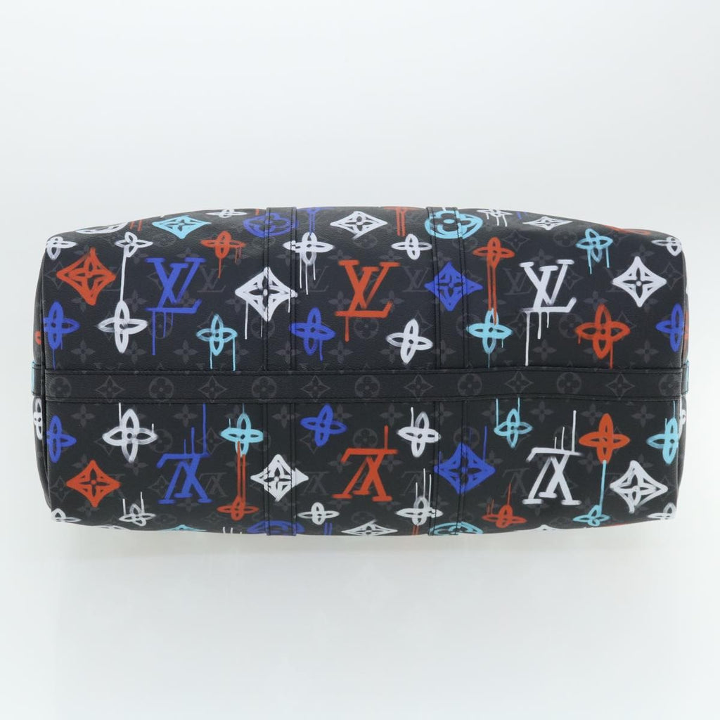 Louis Vuitton Keepall Bandouliere Bag Graffiti Monogram Eclipse Canvas Multicolour Canvas Bag (Pre-Owned)