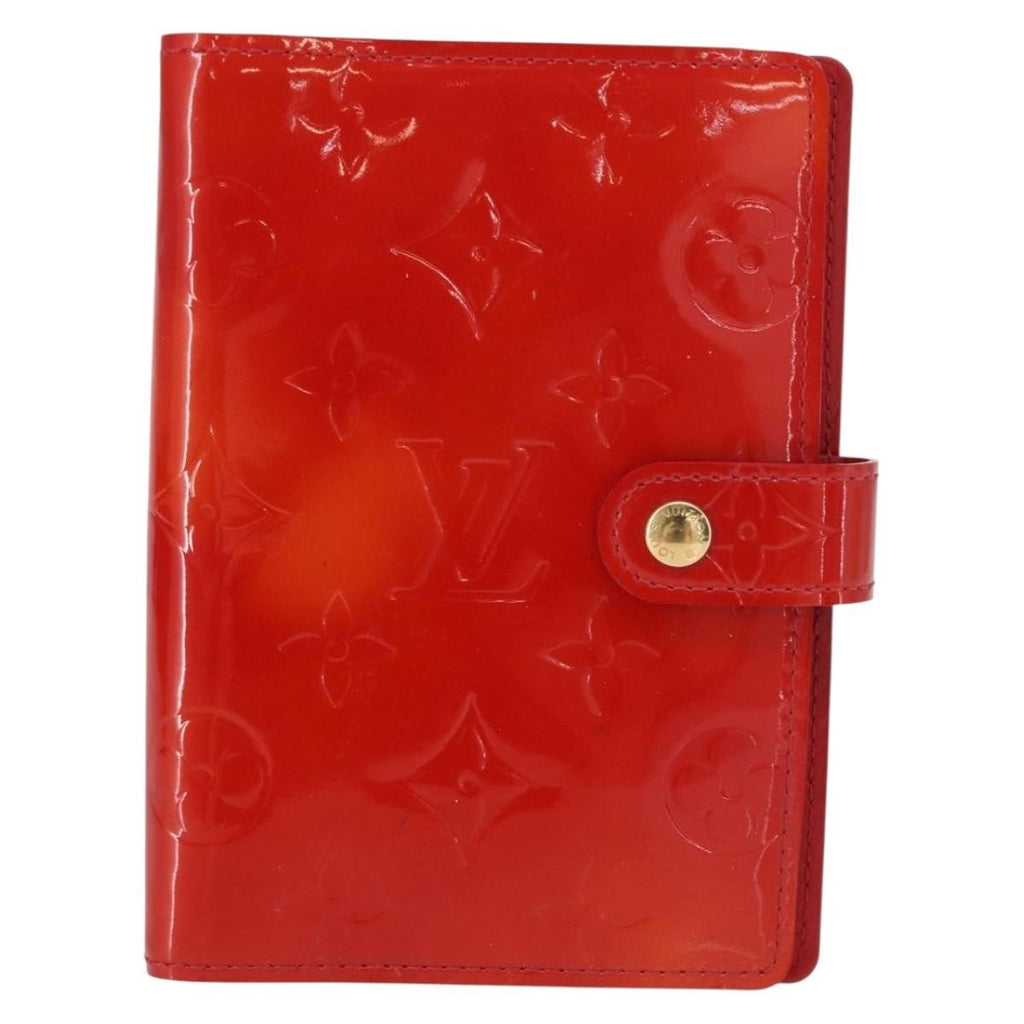 Louis Vuitton Agenda Cover Patent Leather Red Patent_Leather Toiletry Case Accessory (Pre-Owned)