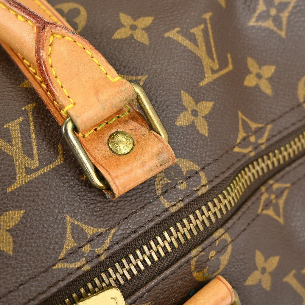 Louis Vuitton Keepall Bag Monogram Canvas Brown Canvas Travel Bag Bag (Pre-Owned)