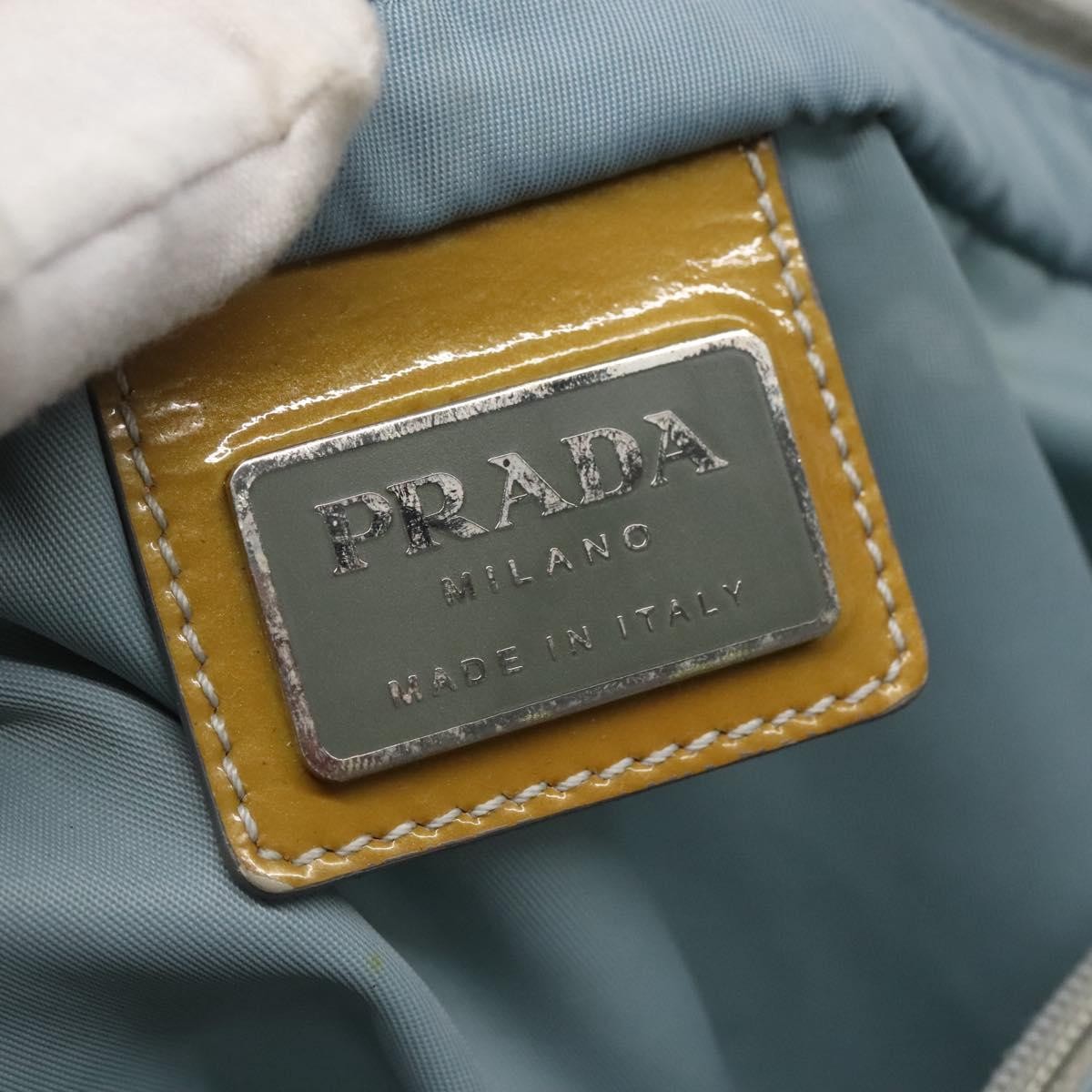 Prada Flat Messenger Bag Tessuto Blue Nylon Shoulder Bag Bag (Pre-Owned)