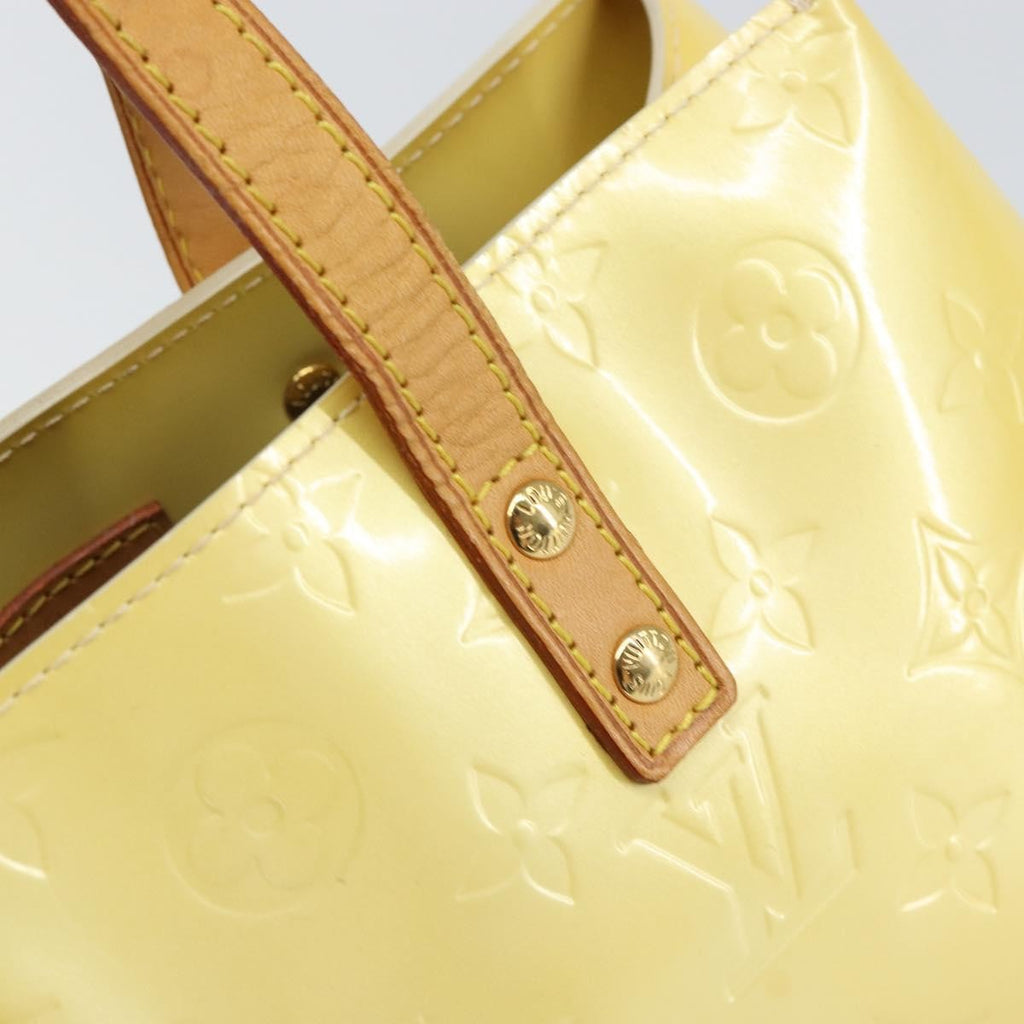 Louis Vuitton Reade Handbag Monogram Vernis Yellow Patent_Leather Handbag (Pre-Owned)