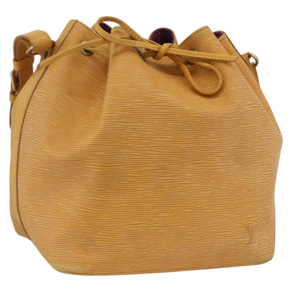 Louis Vuitton Petit Noe Handbag Epi Leather Yellow Leather Shoulder Bag Bag (Pre-Owned)