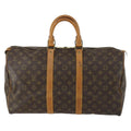 Louis Vuitton Keepall Bag Monogram Canvas Brown Canvas Travel Bag Bag (Pre-Owned)