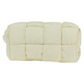 Bottega Veneta Padded Tech Cassette Crossbody Bag Intrecciato Nylon White Synthetic Bag (Pre-Owned)