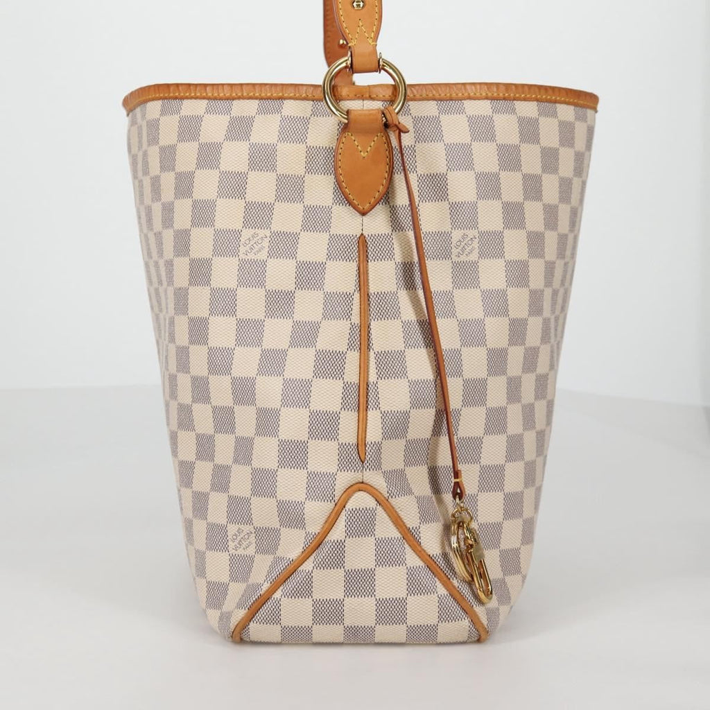 Louis Vuitton Delightful Nm Handbag Damier White Canvas Bag (Pre-Owned)