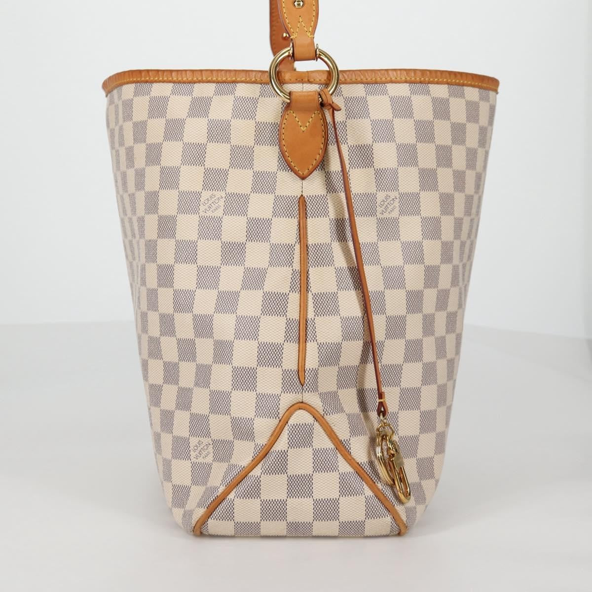 Louis Vuitton Delightful Nm Handbag Damier White Canvas Bag (Pre-Owned)