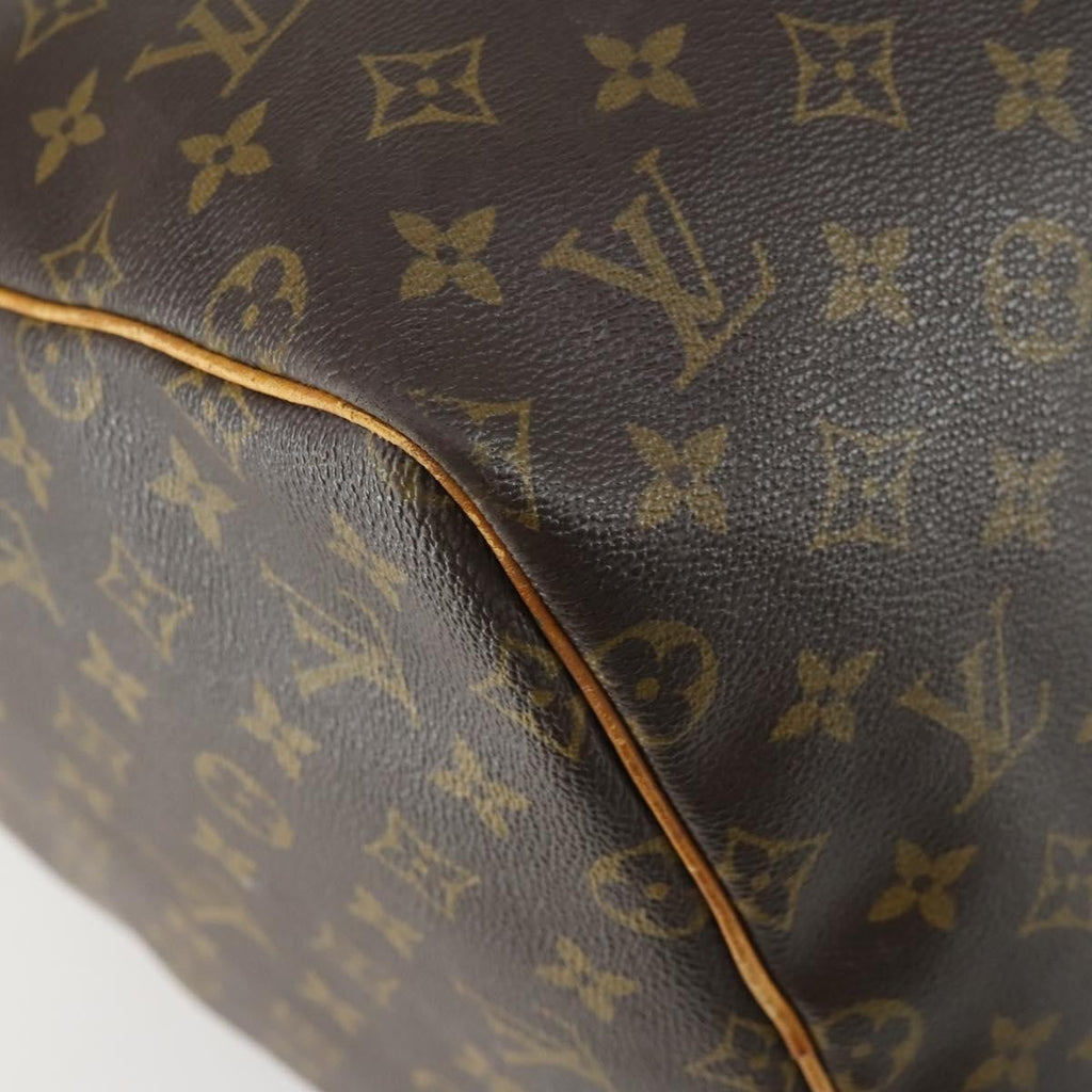 Louis Vuitton Keepall Bag Monogram Canvas Brown Canvas Travel Bag Bag (Pre-Owned)