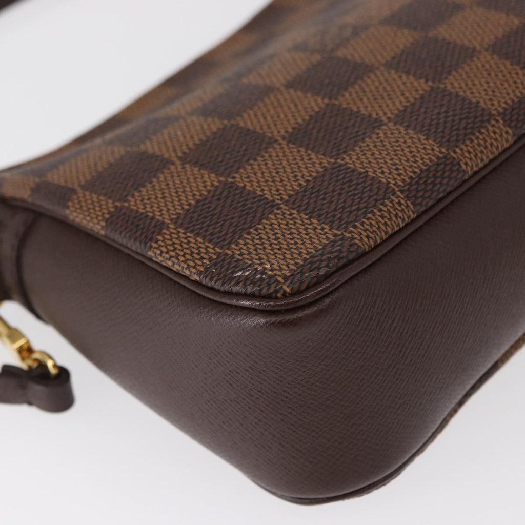 Louis Vuitton Trousse Make Up Bag Damier Canvas Brown Canvas Clutche & Pouche Bag (Pre-Owned)