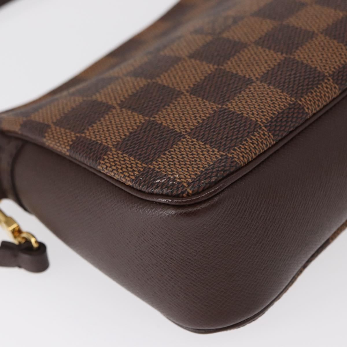 Louis Vuitton Trousse Make Up Bag Damier Canvas Brown Canvas Clutche & Pouche Bag (Pre-Owned)