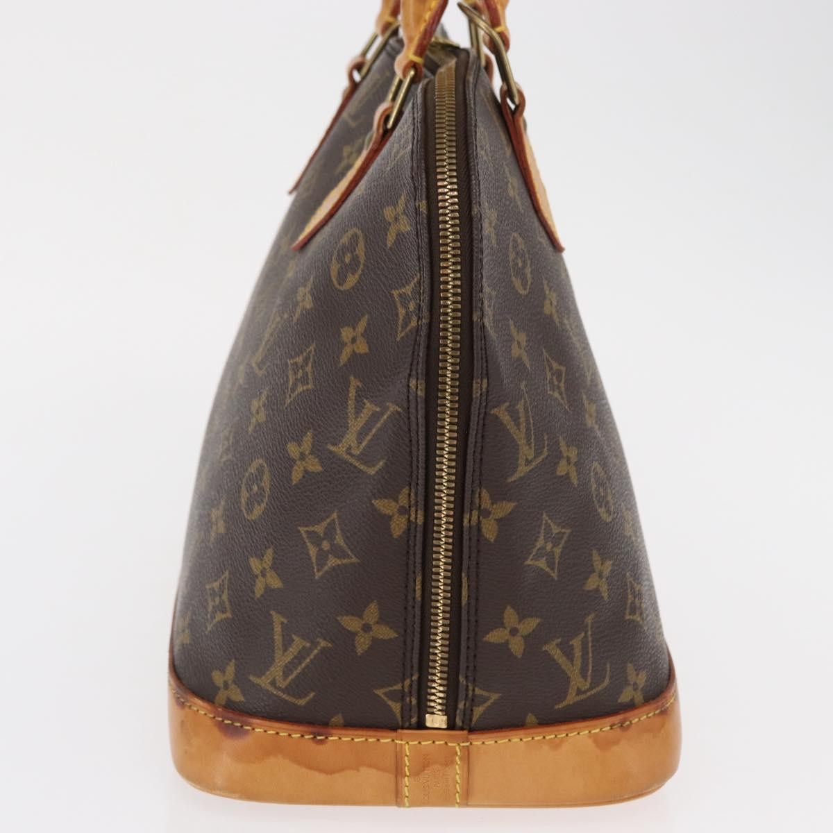Louis Vuitton Alma Handbag Monogram Canvas Brown Canvas Handbag (Pre-Owned)