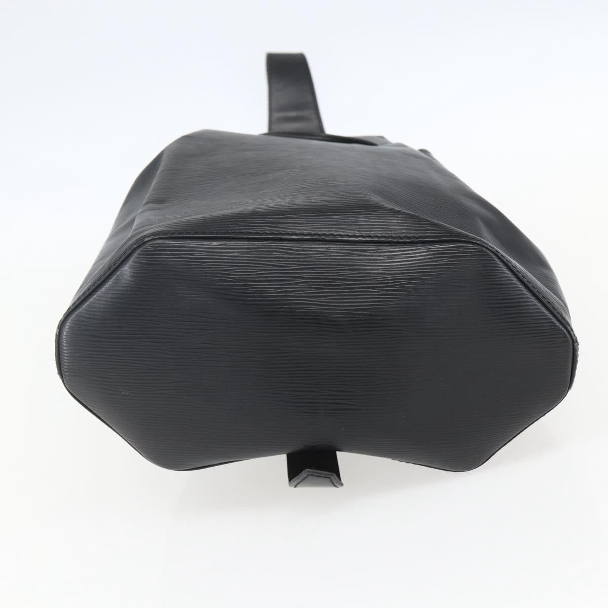 Louis Vuitton Sac A Dos Drawstring Backpack Epi Leather Black Leather Backpack Bag (Pre-Owned)