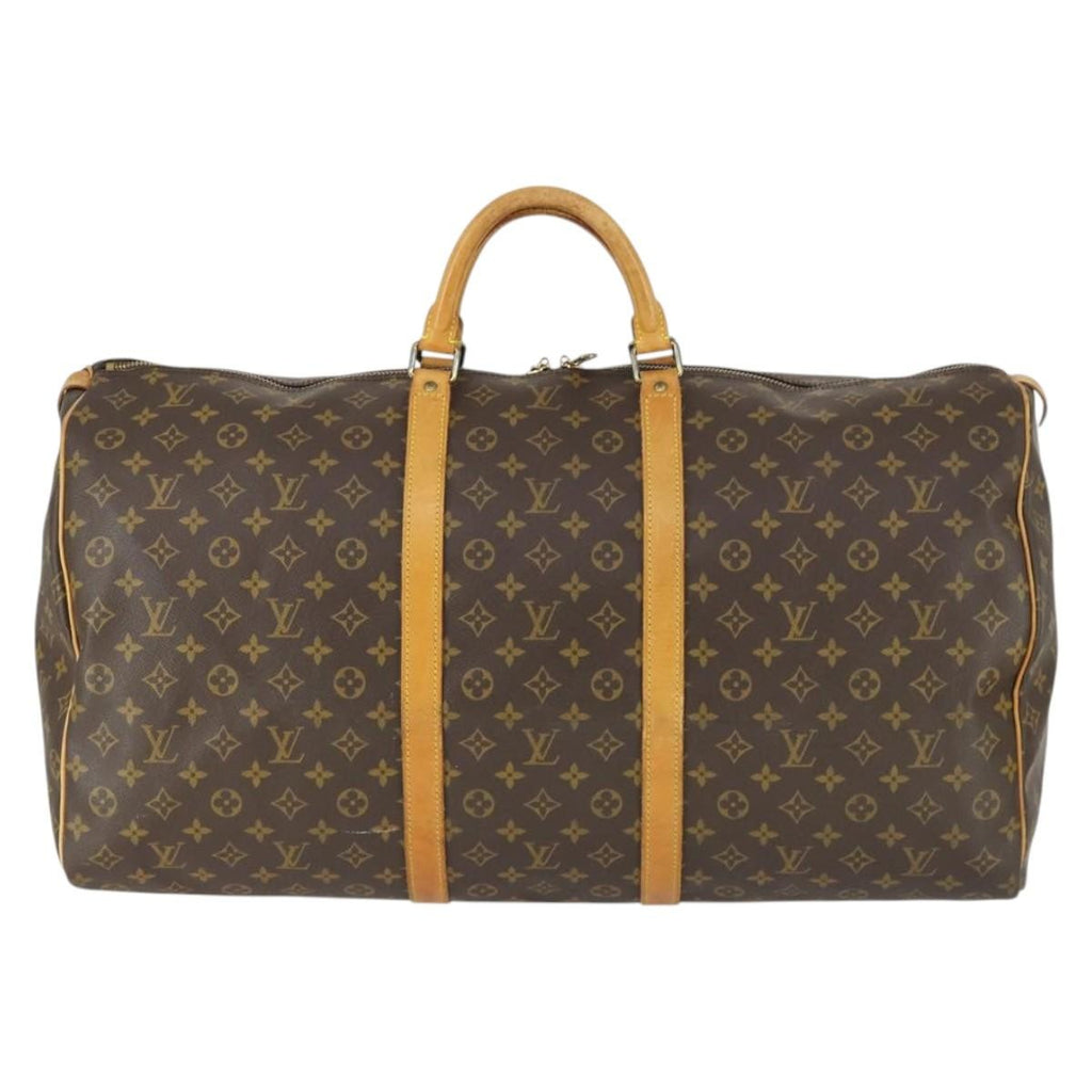 Louis Vuitton Keepall Bag Monogram Canvas Brown Canvas Travel Bag Bag (Pre-Owned)
