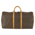 Louis Vuitton Keepall Bag Monogram Canvas Brown Canvas Travel Bag Bag (Pre-Owned)