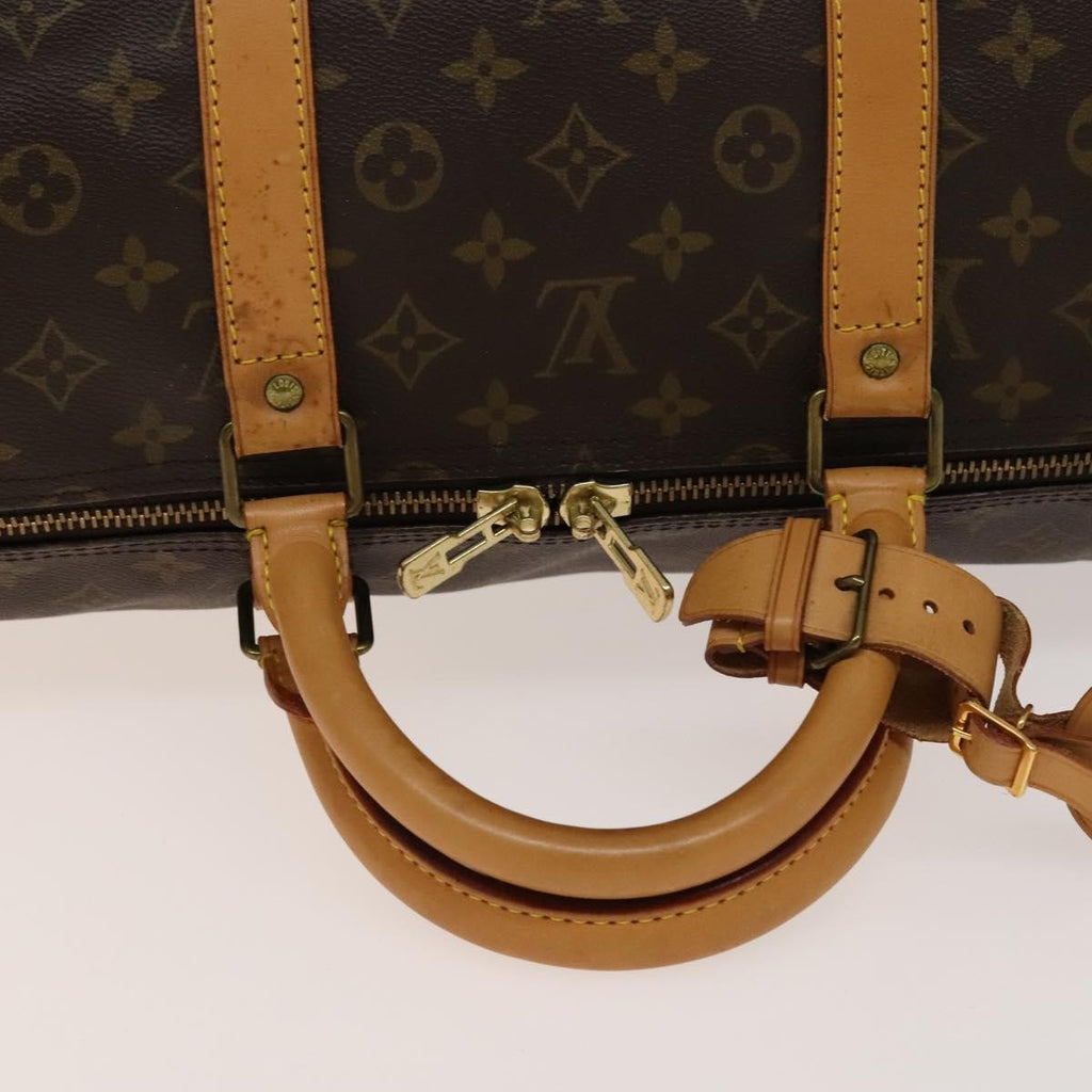 Louis Vuitton Keepall Bag Monogram Canvas Brown Canvas Travel Bag Bag (Pre-Owned)