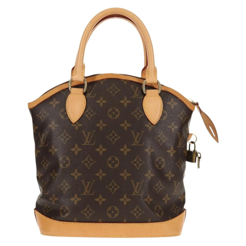 Louis Vuitton Lockit Handbag Monogram Canvas Brown Canvas Handbag (Pre-Owned)