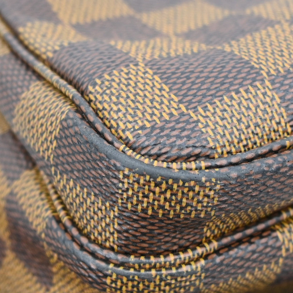 Louis Vuitton Naviglio Handbag Damier Brown Canvas Shoulder Bag Bag (Pre-Owned)