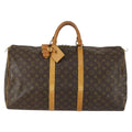 Louis Vuitton Keepall Bag Monogram Canvas Brown Canvas Travel Bag Bag (Pre-Owned)
