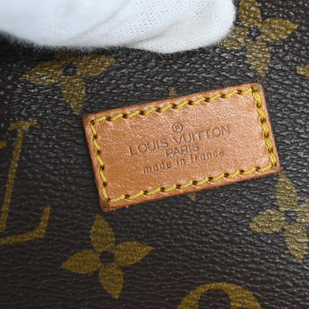 Louis Vuitton Saumur Handbag Monogram Canvas Brown Canvas Shoulder Bag Bag (Pre-Owned)