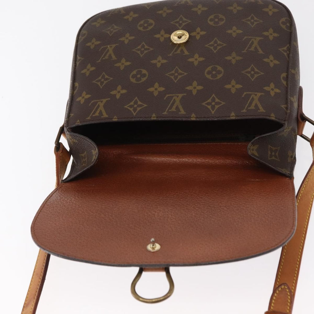 Louis Vuitton Saint Cloud Handbag Monogram Canvas Brown Canvas Shoulder Bag Bag (Pre-Owned)