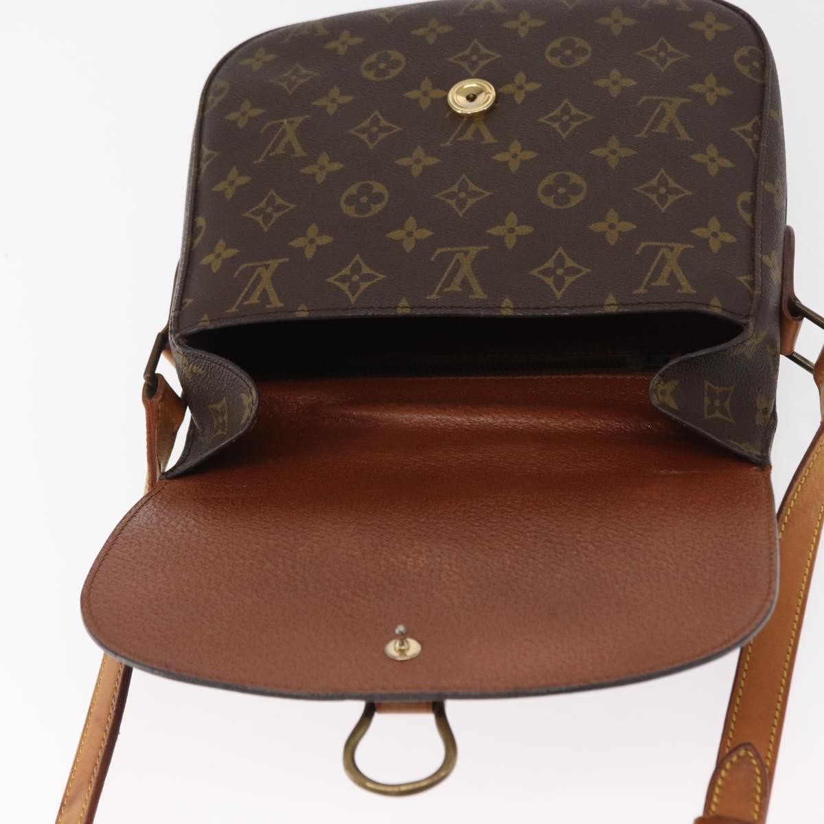 Louis Vuitton Saint Cloud Handbag Monogram Canvas Brown Canvas Shoulder Bag Bag (Pre-Owned)