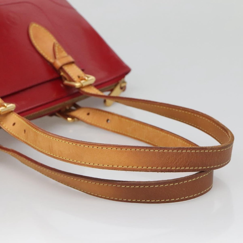 Louis Vuitton Rosewood Avenue Handbag Monogram Vernis Red Patent_Leather Handbag (Pre-Owned)