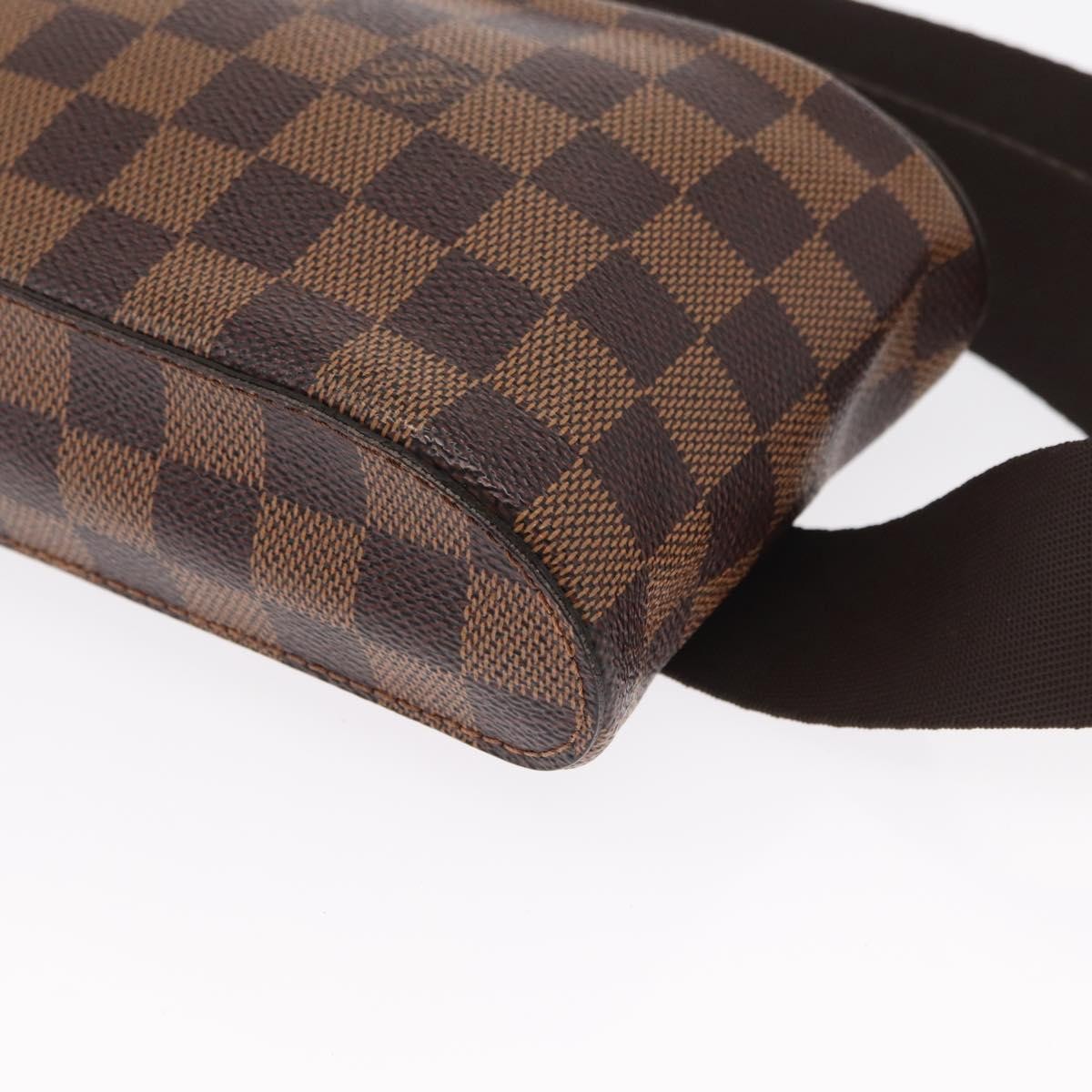 Louis Vuitton Geronimos Waist Bag Damier Brown Canvas Clutche & Pouche Bag (Pre-Owned)