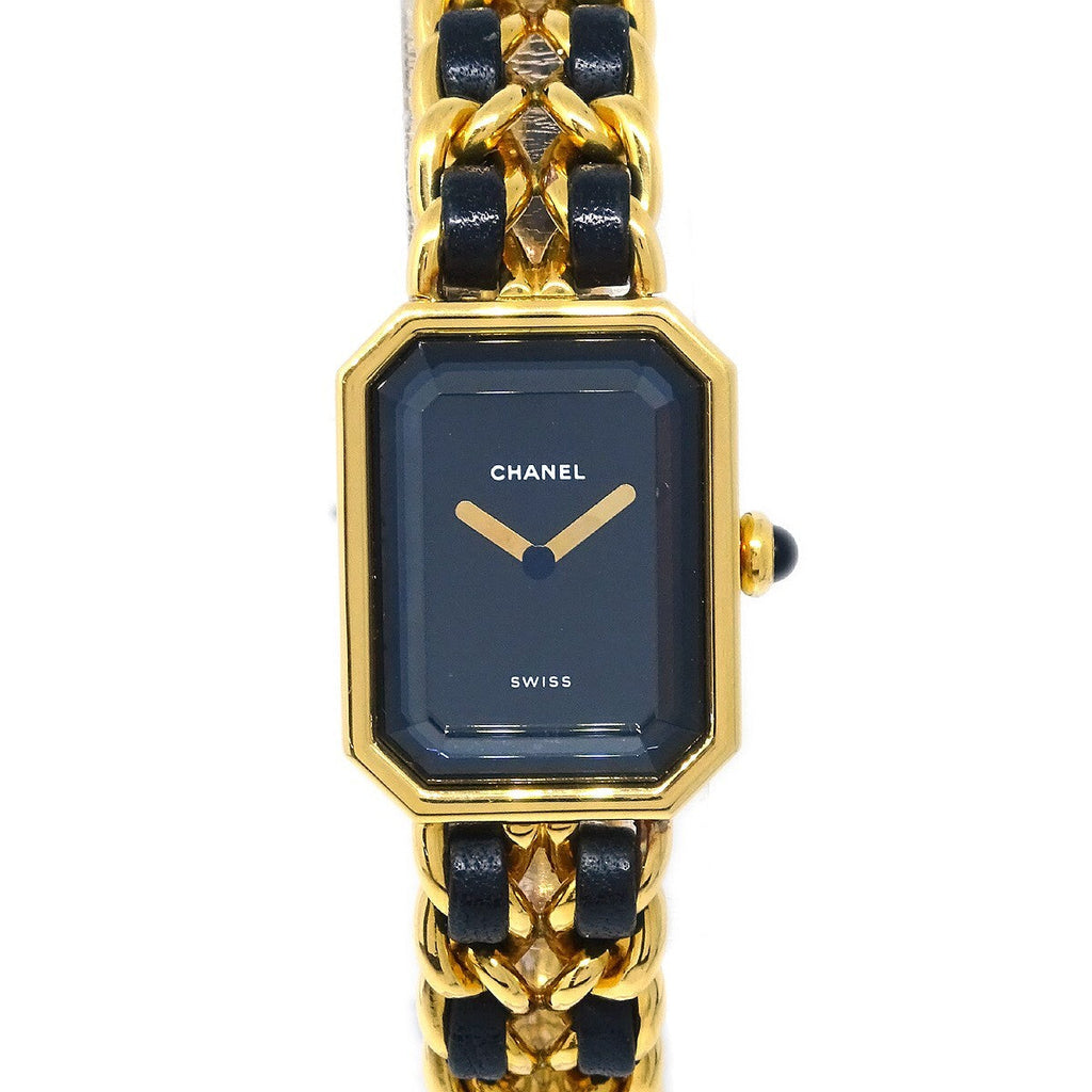 Chanel Premiere Rock Quartz Watch Plated Metal And Leather Watch (Pre-Owned)
