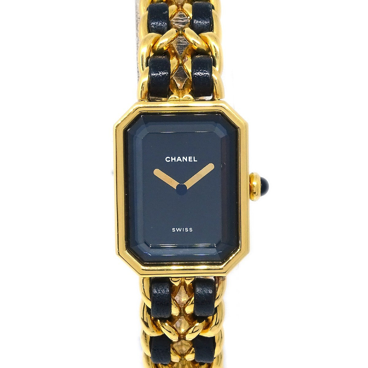 Chanel Premiere Rock Quartz Watch Plated Metal And Leather Watch (Pre-Owned)