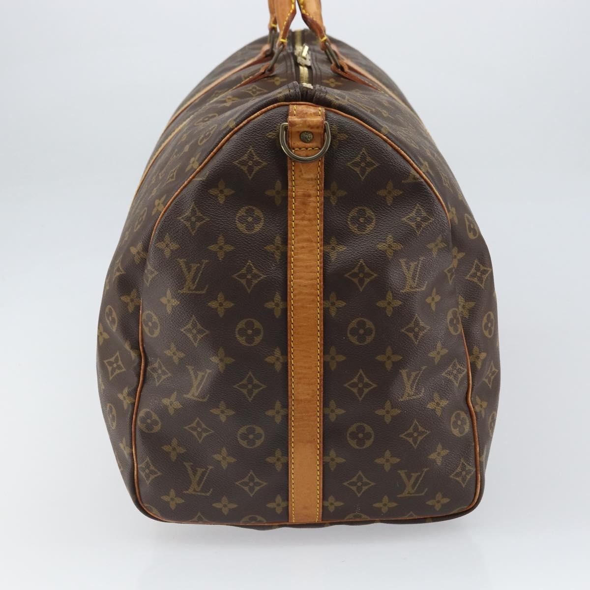 Louis Vuitton Keepall Bandouliere Bag Monogram Canvas Brown Canvas Travel Bag Bag (Pre-Owned)